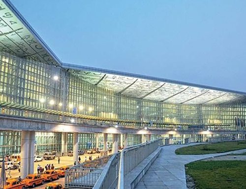 Kolkata International Airport and Lucknow Airport, India